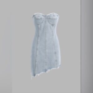 Denim Corset Mini Dress